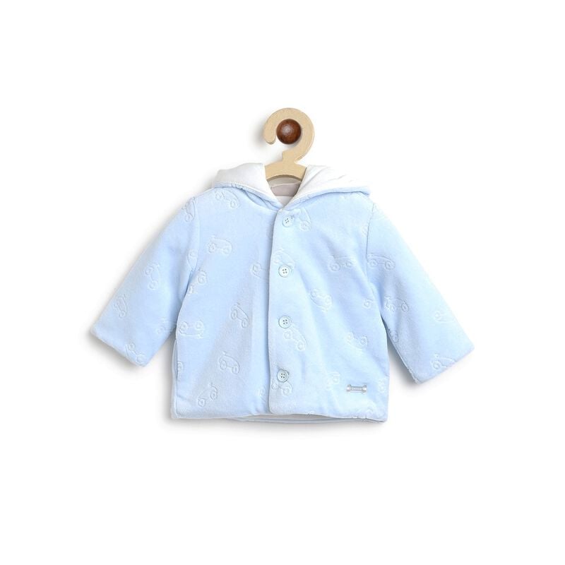 Jacquard Cardigan  With Hood image number 0